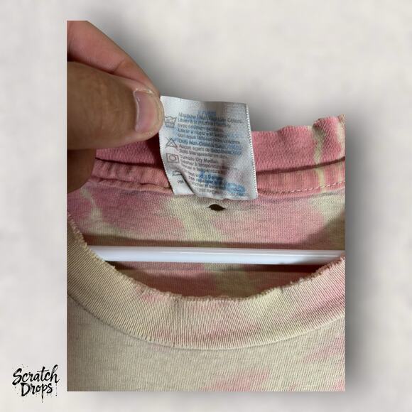 VTG 90s The Doors Jim Morrison Tie Dye T-Shirt XL Hanes Heavyweight USA - Picture 11 of 12